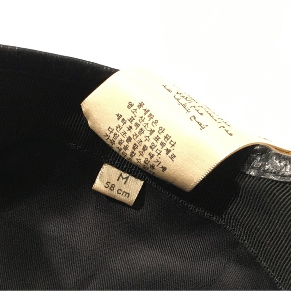 GUCCI JEREMI GUCCISSIMA BASEBALL CAP HAT -SIZE M -ROYAL BLUE / BLACK -NWT - Picture 7 of 11